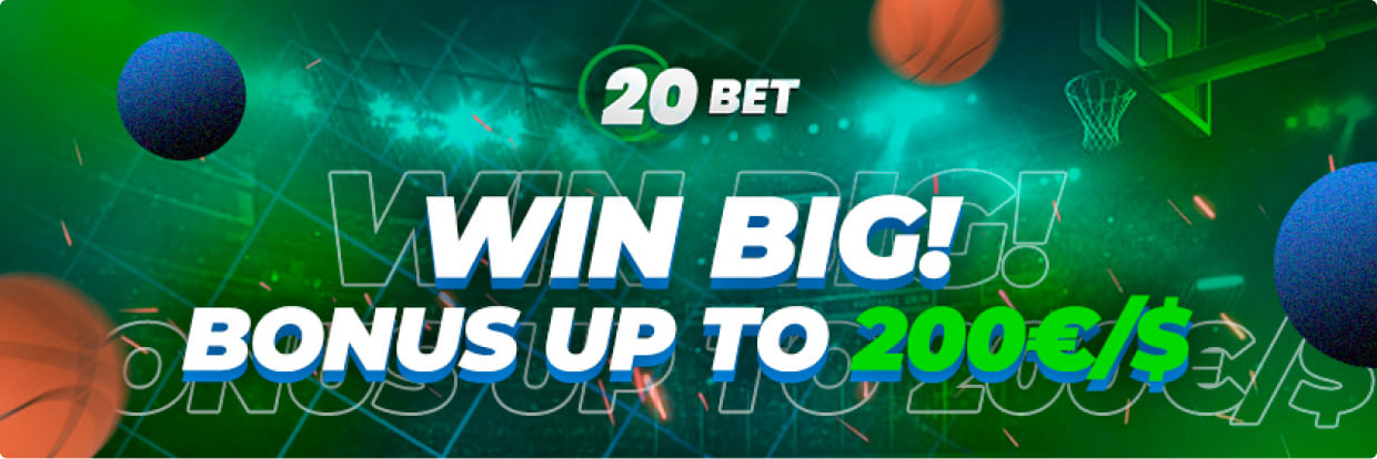20bet Kaszinó bónuszok